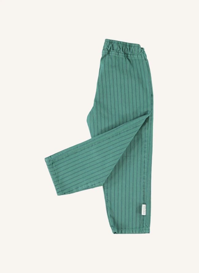 Pantalon Rayé | Vert