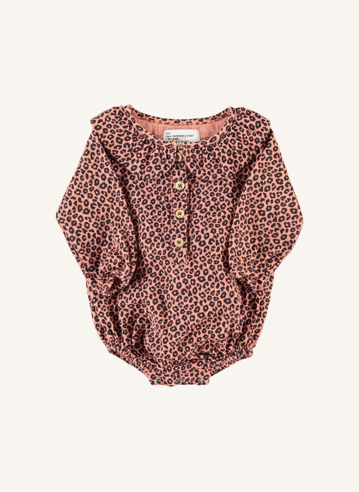 Barboteuse Léopard | Rose- Image produit n°0
