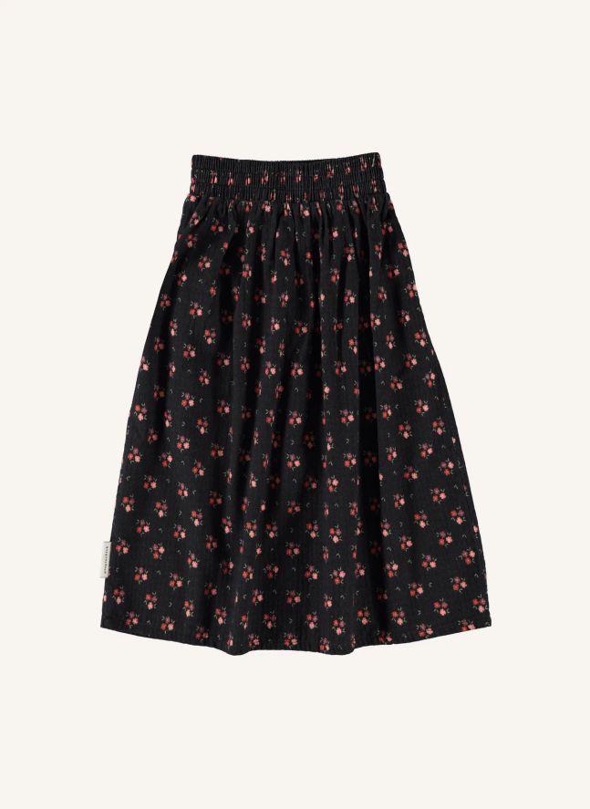 Jupe Fleurie | Noir
