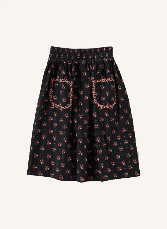 Jupe Fleurie | Noir