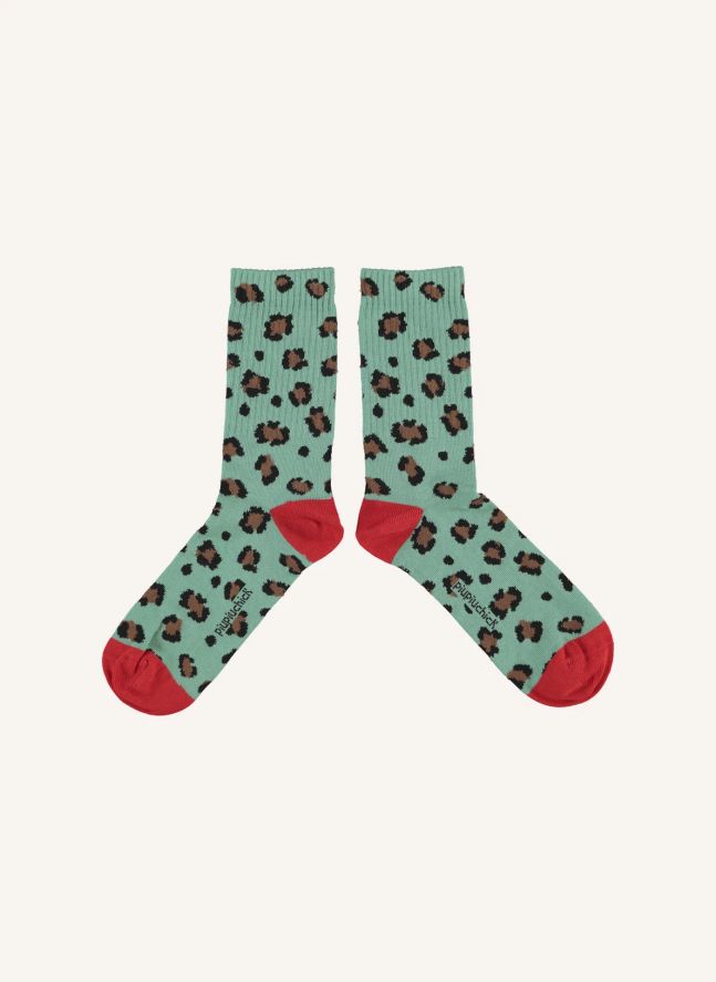 Chaussettes Léopard | Vert
