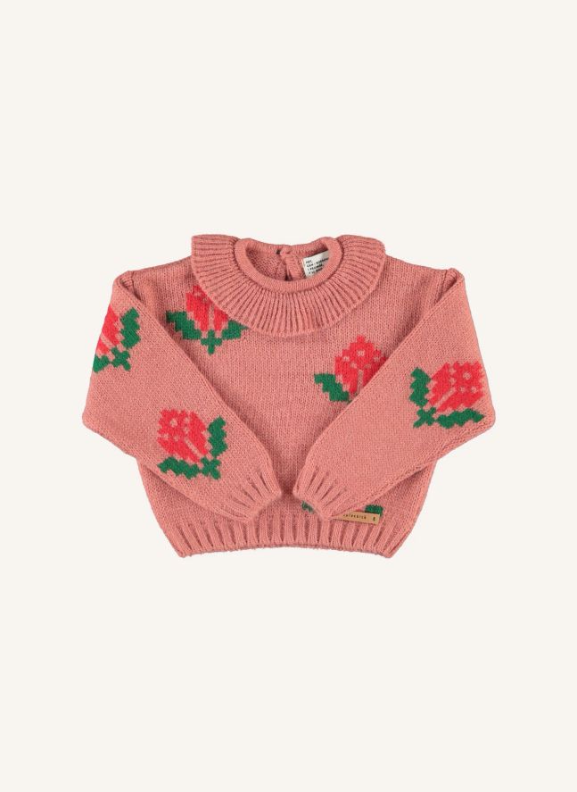 Pull Fleuri | Rose