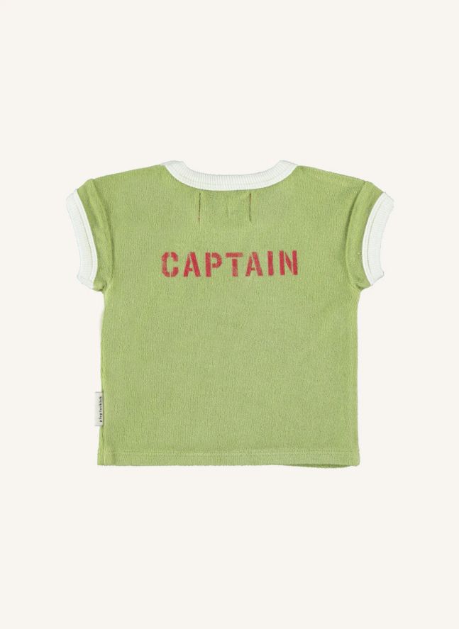 T-shirt Captain Eponge Coton Bio | Vert