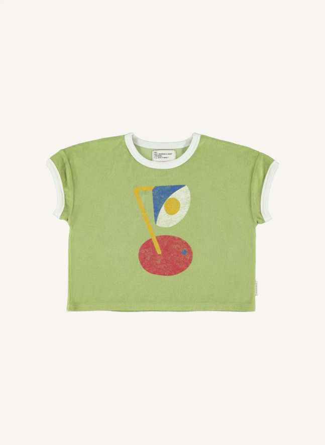 T-shirt Captain Eponge Coton Bio | Vert