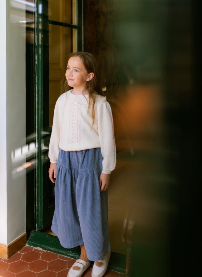 Yusu Corduroy Pants | Pale blue