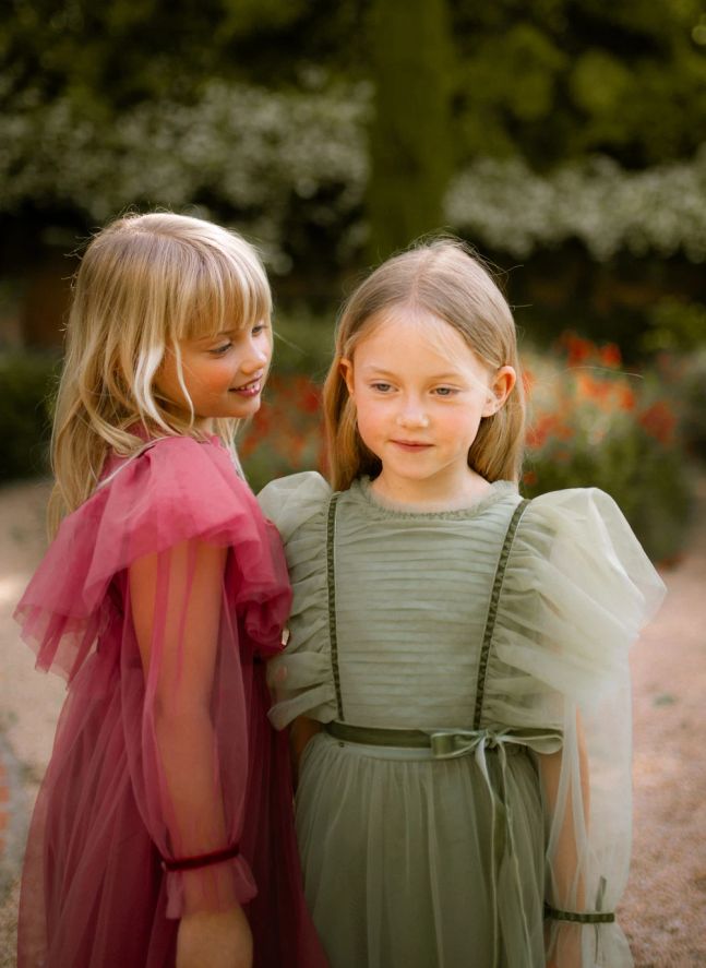 Robe Emilie Tulle | Vieux Rose