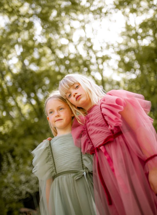 Robe Emilie Tulle | Vieux Rose