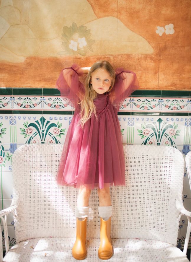 Sandra Tulle dress | Dusty Pink