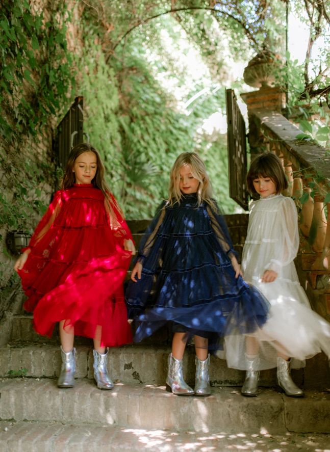 Valentina Tulle dress | Red