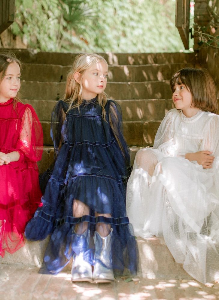 Robe Valentina Tulle | Bleu marine- Image produit n°3