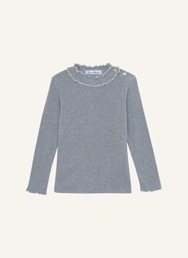 Jersey con cuello Bourdon | Gris