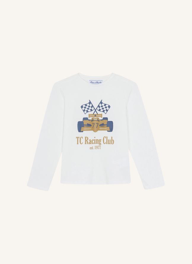 T-shirt TC Racing Club | Jaune moutarde