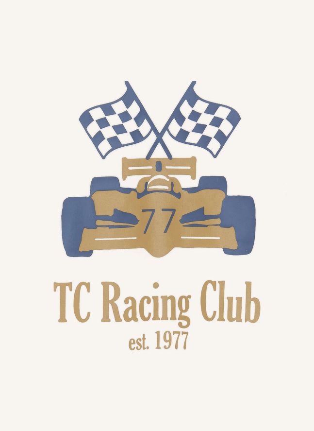 T-shirt TC Racing Club | Jaune moutarde