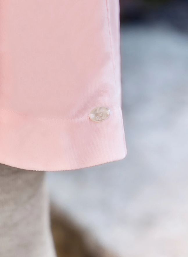 Vestido bordado con flores | Rosa