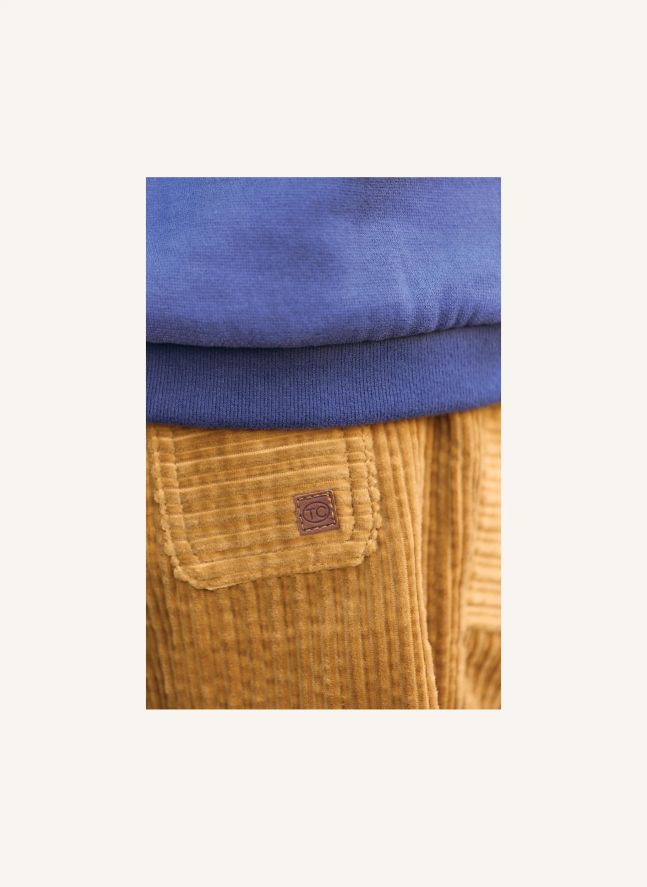 Pantalon Velours Côtelé Bébé | Jaune moutarde
