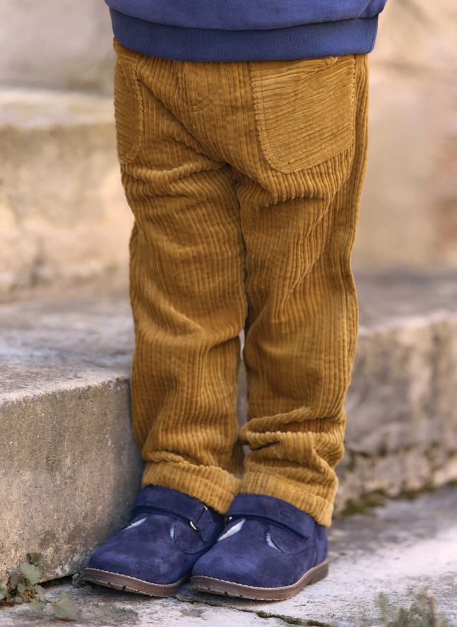 Pantalon Velours Côtelé Bébé | Jaune moutarde