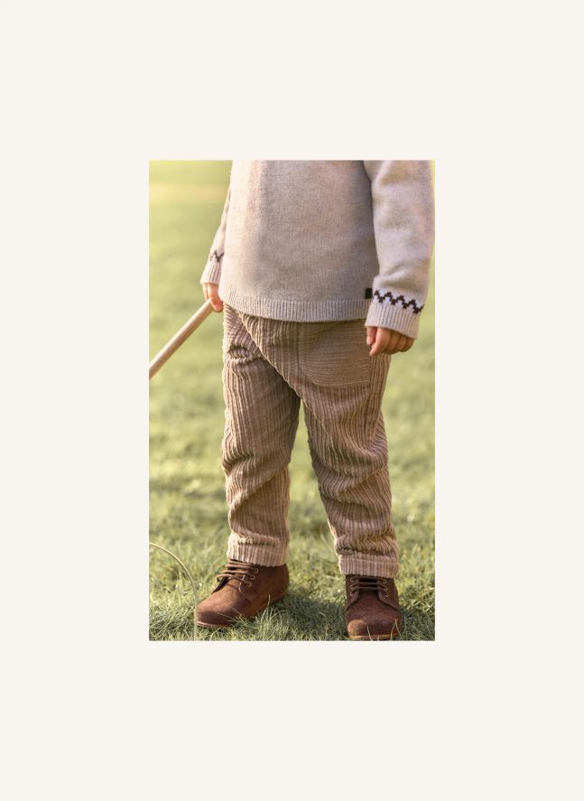 Pantalon Velours Côtelé Bébé | Mocha