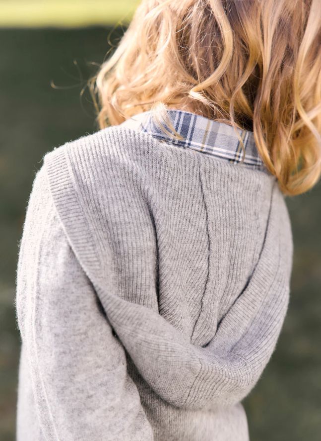 Gilet Maille | Gris chiné