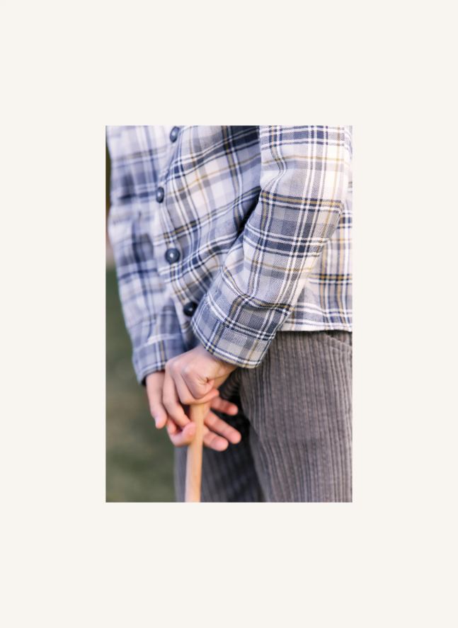 Bébé TC Checkered Pocket Shirt | Indigo