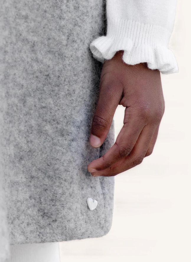 Robe Poches Laine | Gris chiné