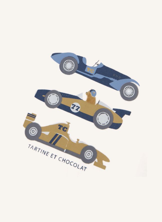 T-shirt Voitures de Course | Jaune moutarde