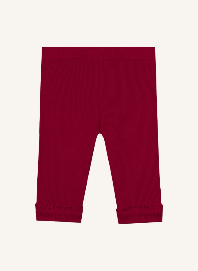 Legging Dentelle | Rouge cerise