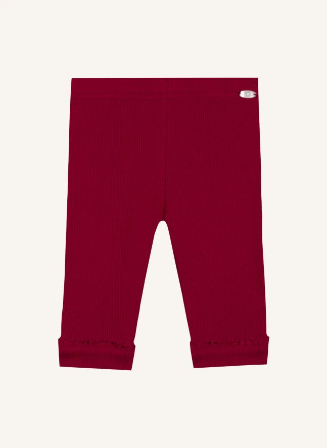 Legging Dentelle | Rouge cerise