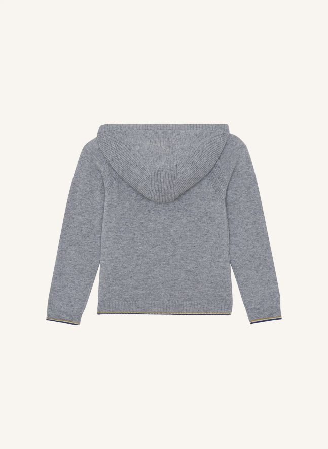 Gilet Bord-côte Rayé | Gris chiné
