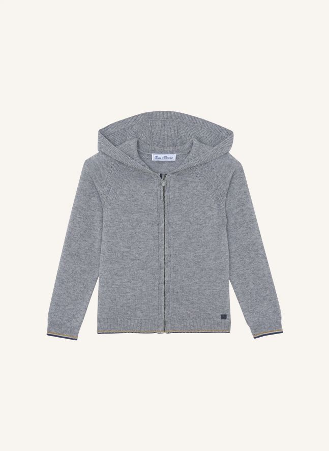 Gilet Bord-côte Rayé | Gris chiné