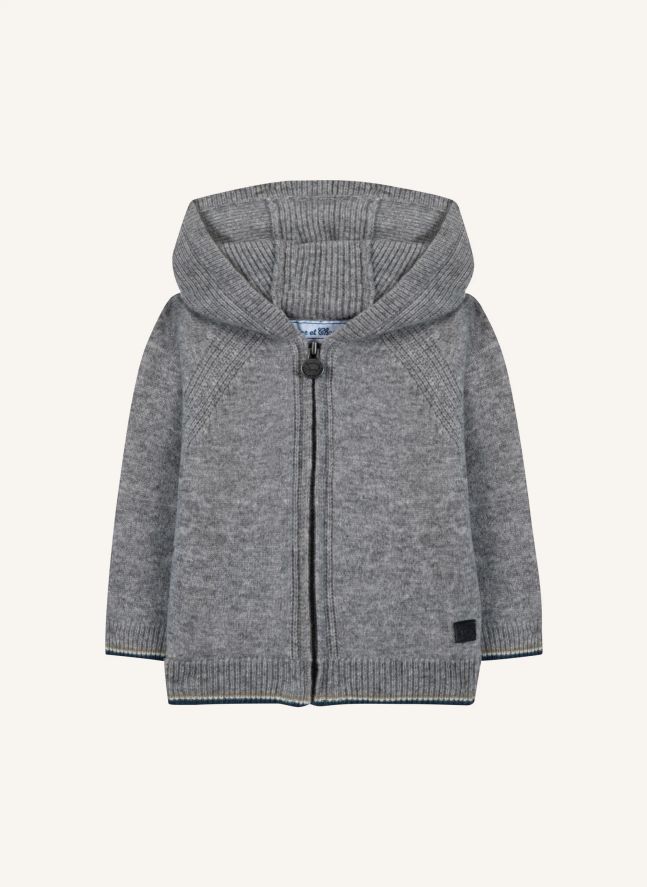 Knitted cardigan | Heather grey
