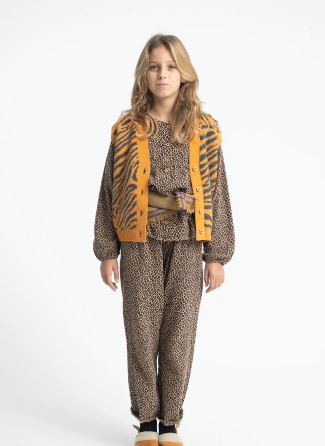 Gilet Sans Manches Zèbre | Orange