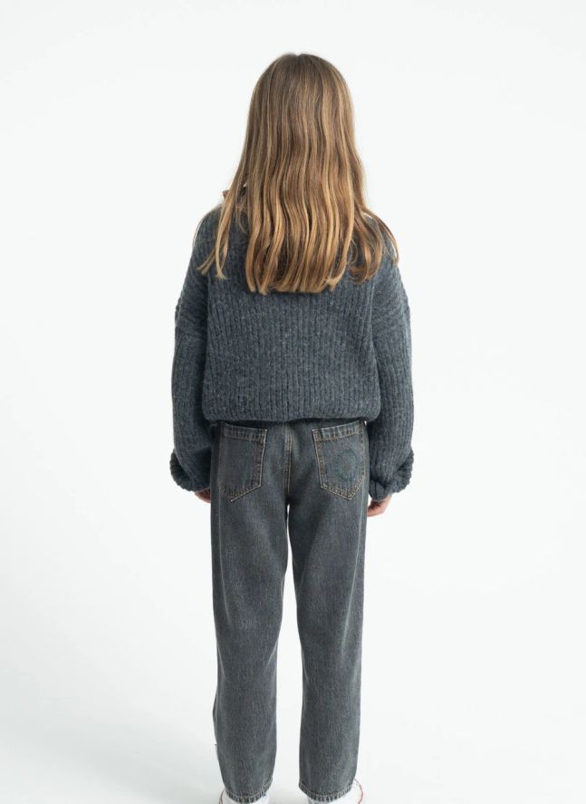 Pull Géométrique | Gris anthracite
