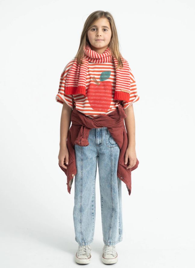 Echarpe Rayée | Rouge