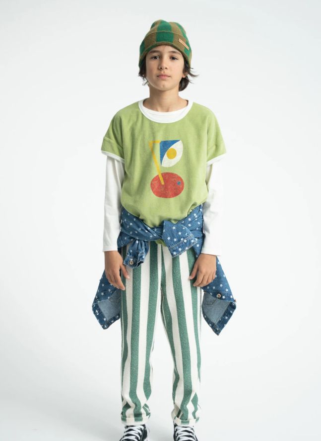 T-shirt Captain Eponge Coton Bio | Vert