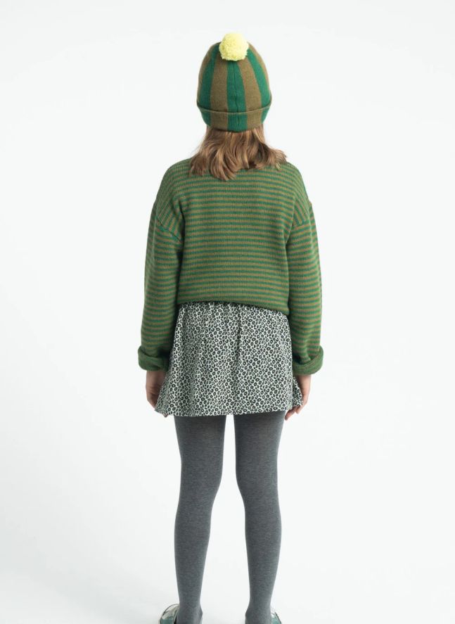 Pull Rayé | Vert