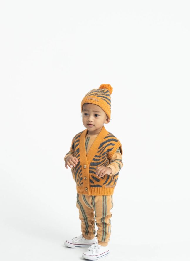Gilet Sans Manches Zèbre | Orange