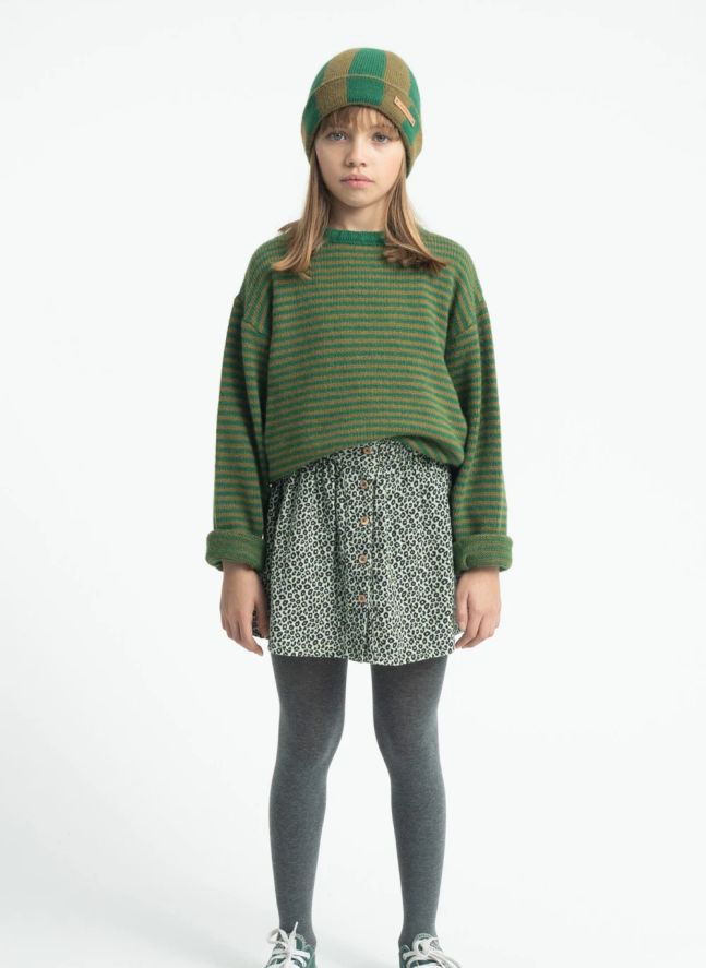 Pull Rayé | Vert