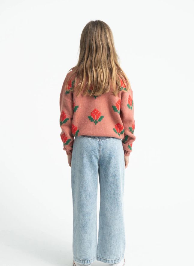 Pull Fleuri | Rose