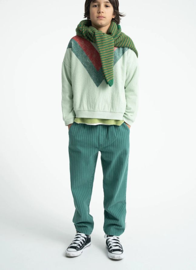 Pantalon Rayé | Vert