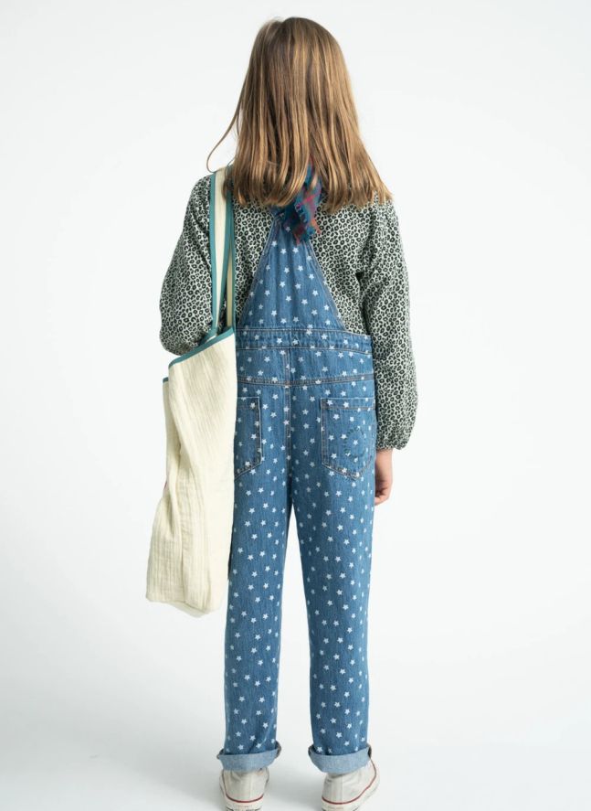 Salopette Etoiles Denim | Bleu