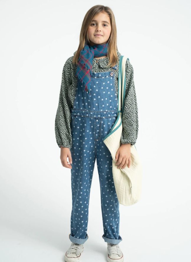 Salopette Etoiles Denim | Bleu