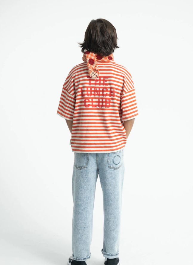 T-shirt Rayé The Lunch Club | Orange