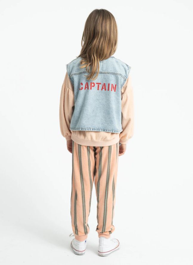 Veste Sans Manches Captain Denim | Bleu Clair