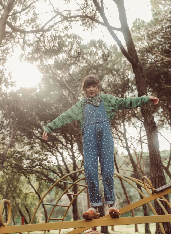 Salopette Etoiles Denim | Bleu