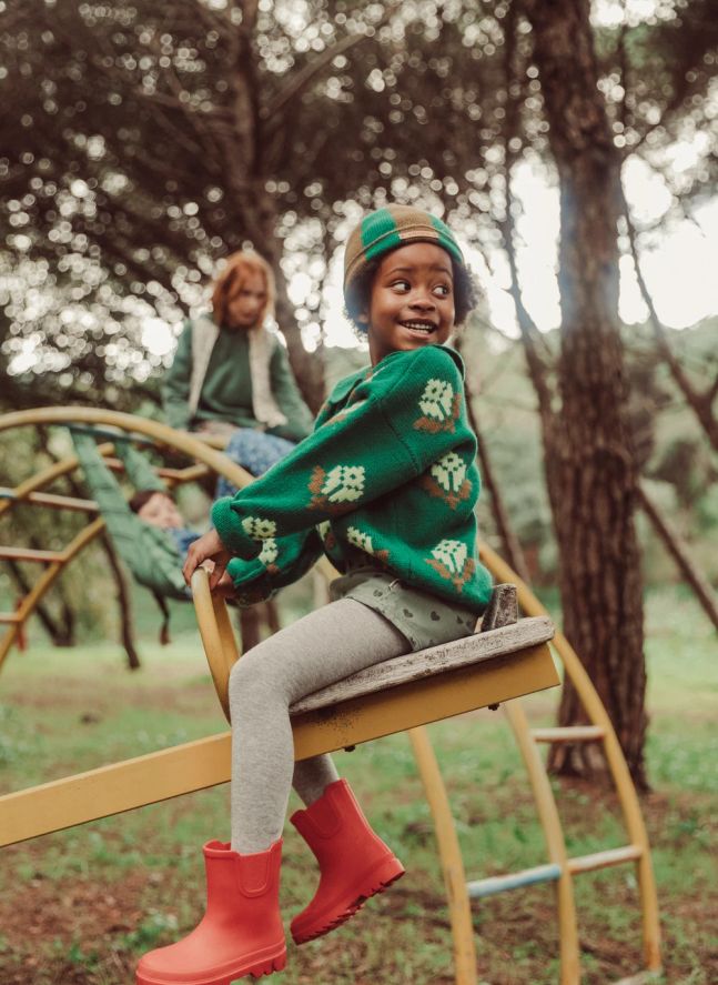 Pull Fleuri | Vert