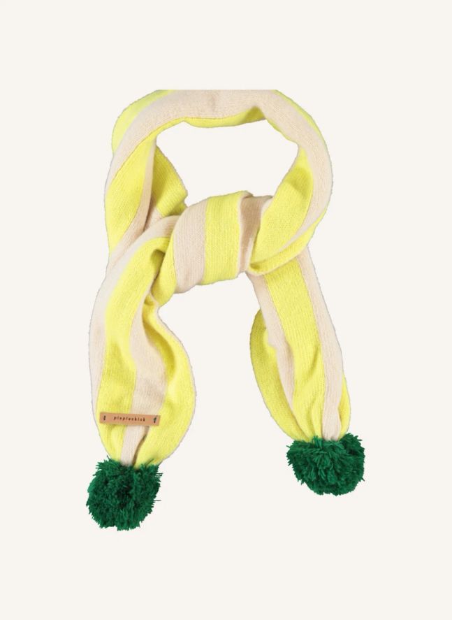Echarpe Rayée | Jaune fluo