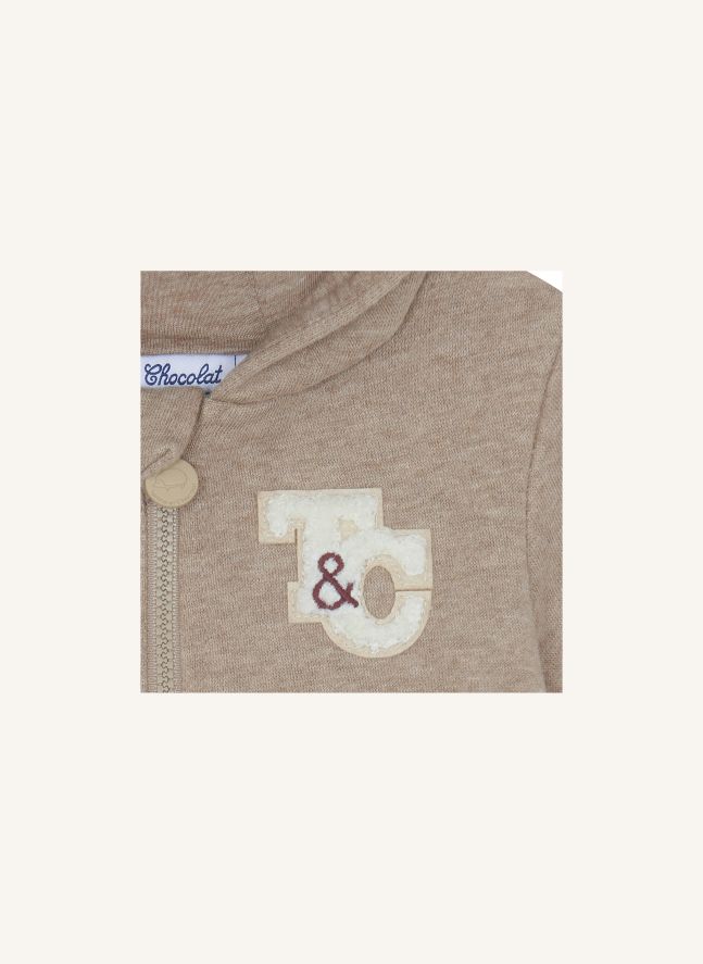 Chiné Hooded Sweatshirt and Jogger Set | Mocha