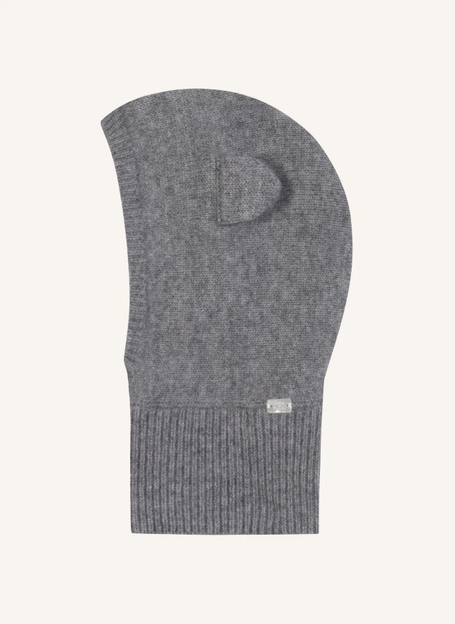 Cagoule Oreilles Cachemire | Gris chiné