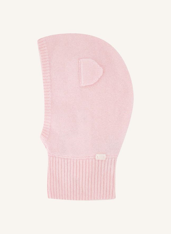 Cagoule Oreilles Cachemire | Rose