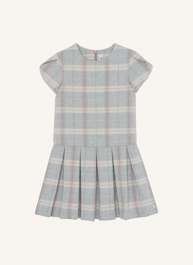 Robe Carreaux | Ecru